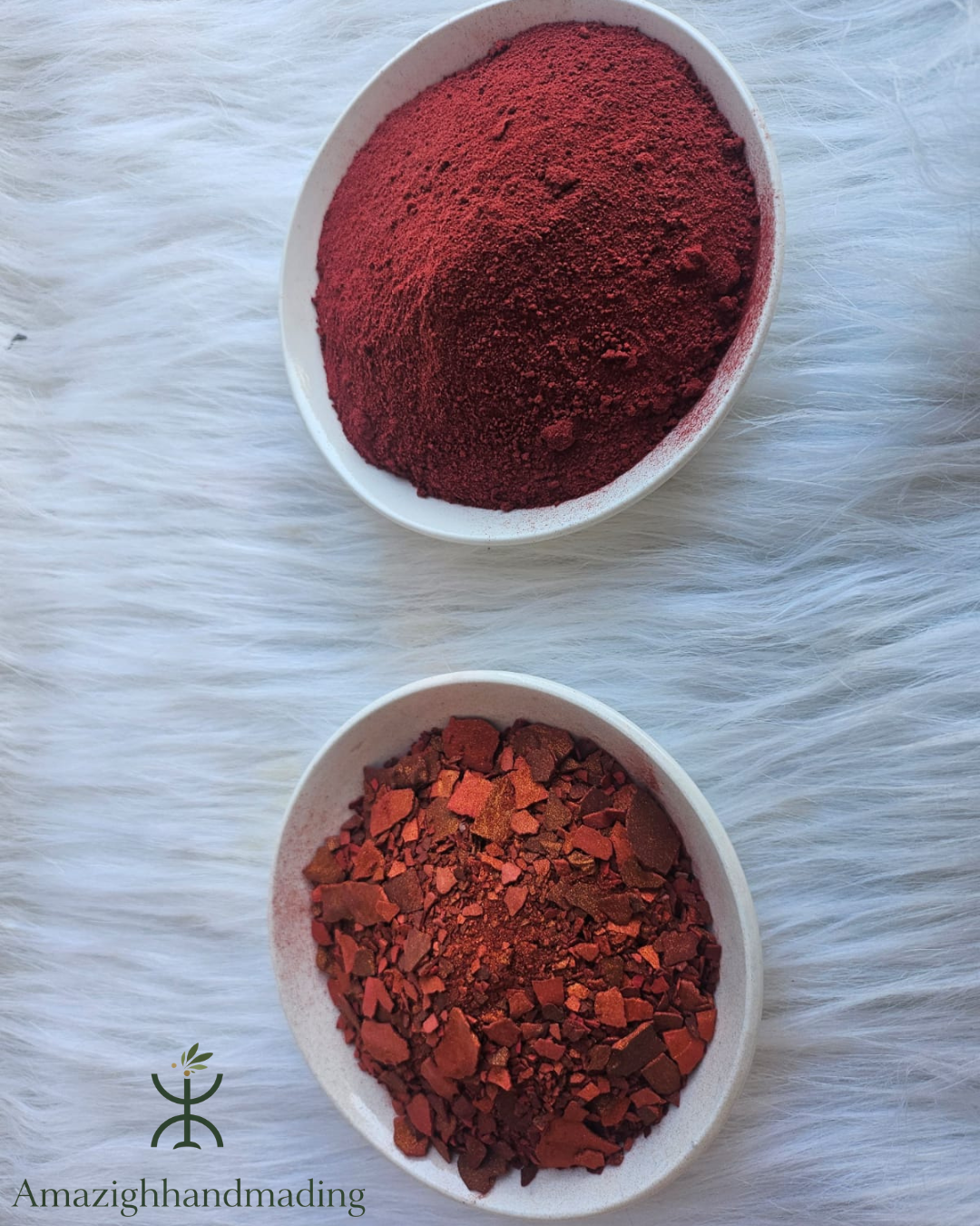Natural Aker Fassi Powder – Traditional Moroccan Beauty Powder for Lips & Cheeks