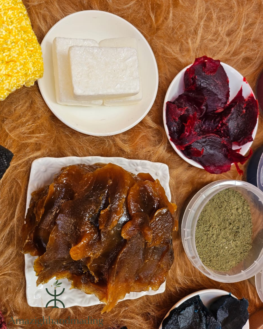 Moroccan Hammam Care Set – Nila, Aker Fassi, Natural Powders, Beldi Soaps, Rose Water & Exfoliating Gloves