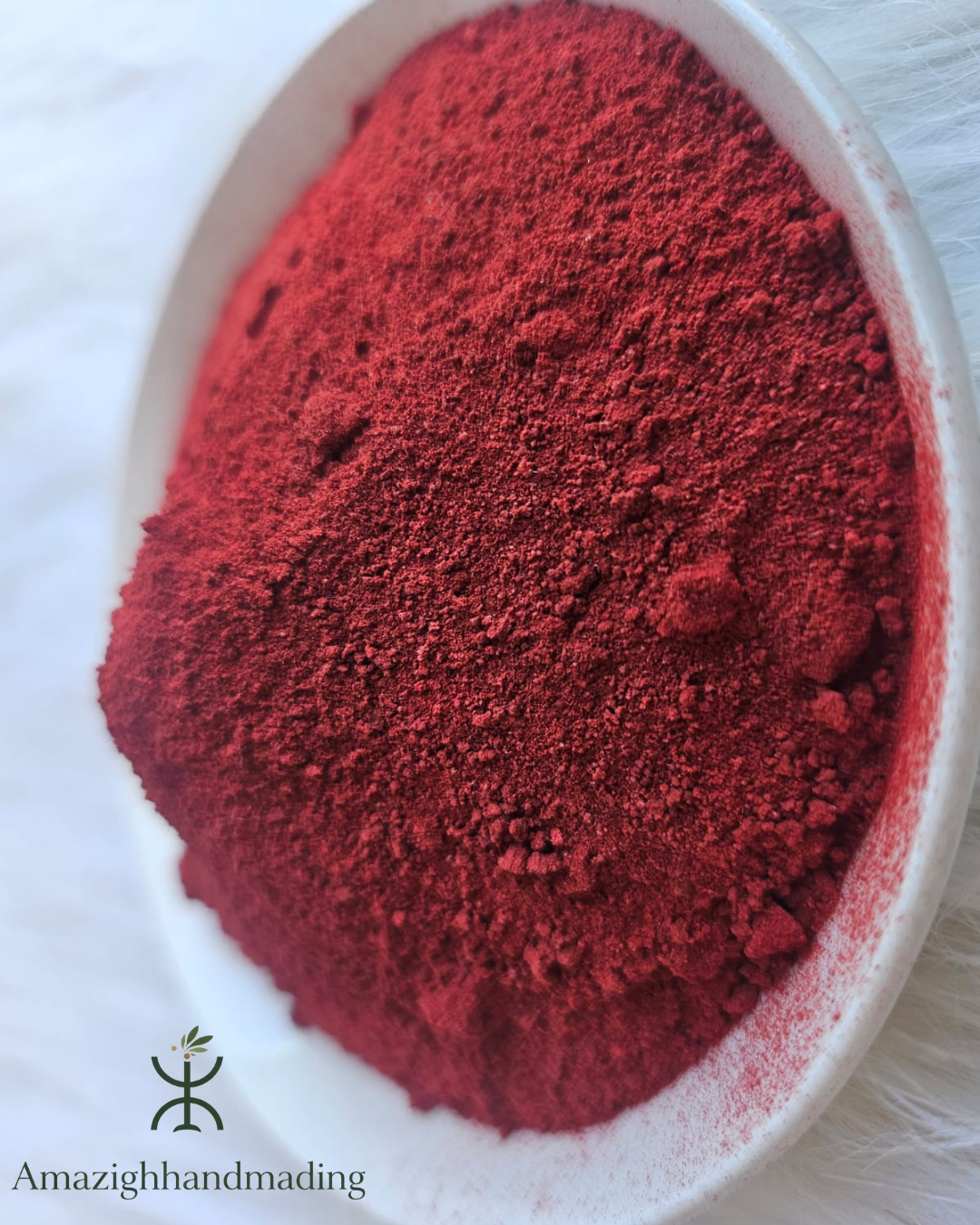 Natural Aker Fassi Powder – Traditional Moroccan Beauty Powder for Lips & Cheeks