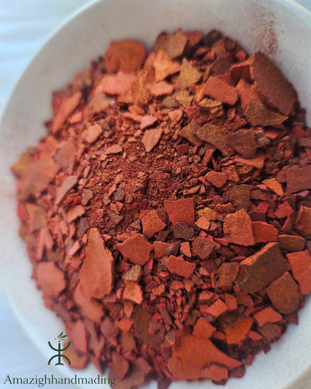 Natural Aker Fassi Powder – Traditional Moroccan Beauty Powder for Lips & Cheeks