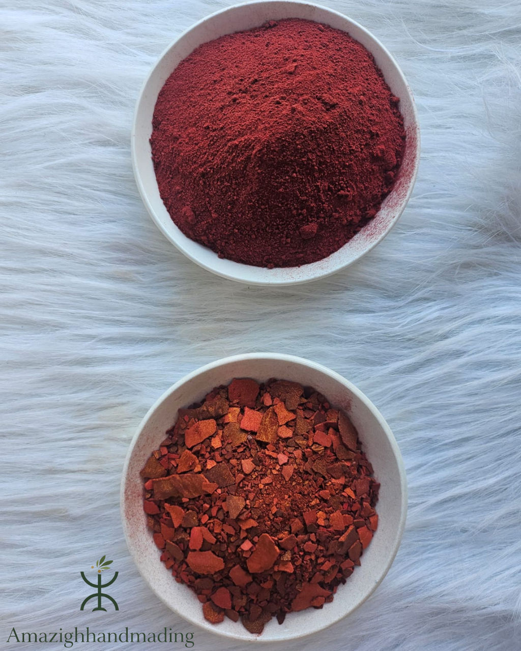 Natural Aker Fassi Powder – Traditional Moroccan Beauty Powder for Lips & Cheeks
