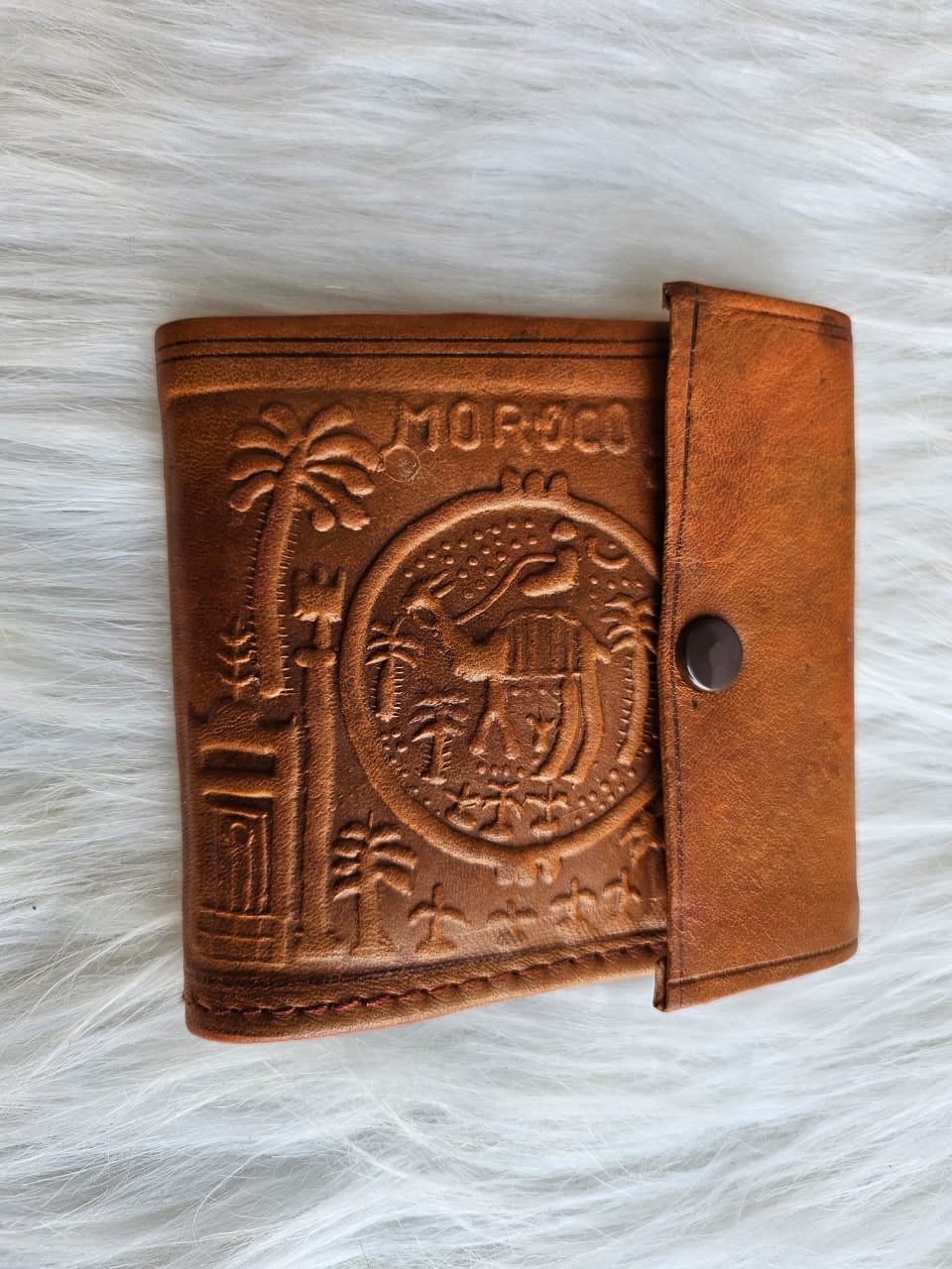 Set of 6 Handmade Moroccan Leather Wallets – Slim Vintage Design