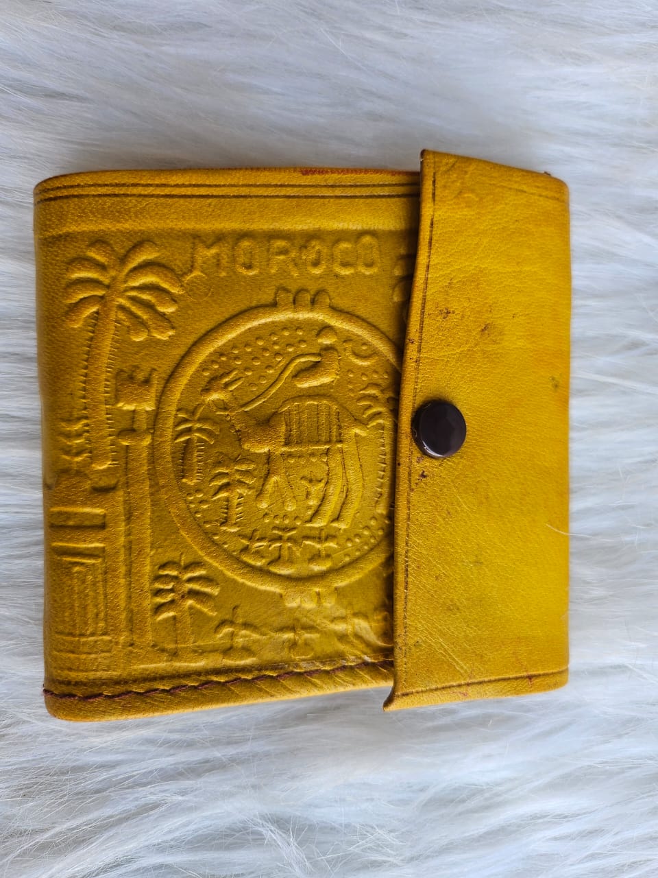 Set of 6 Handmade Moroccan Leather Wallets – Slim Vintage Design