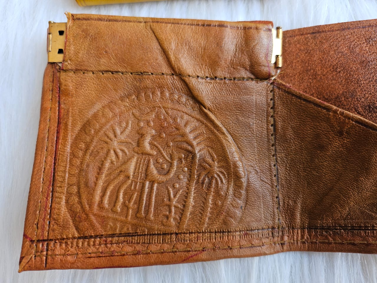 Set of 6 Handmade Moroccan Leather Wallets – Slim Vintage Design