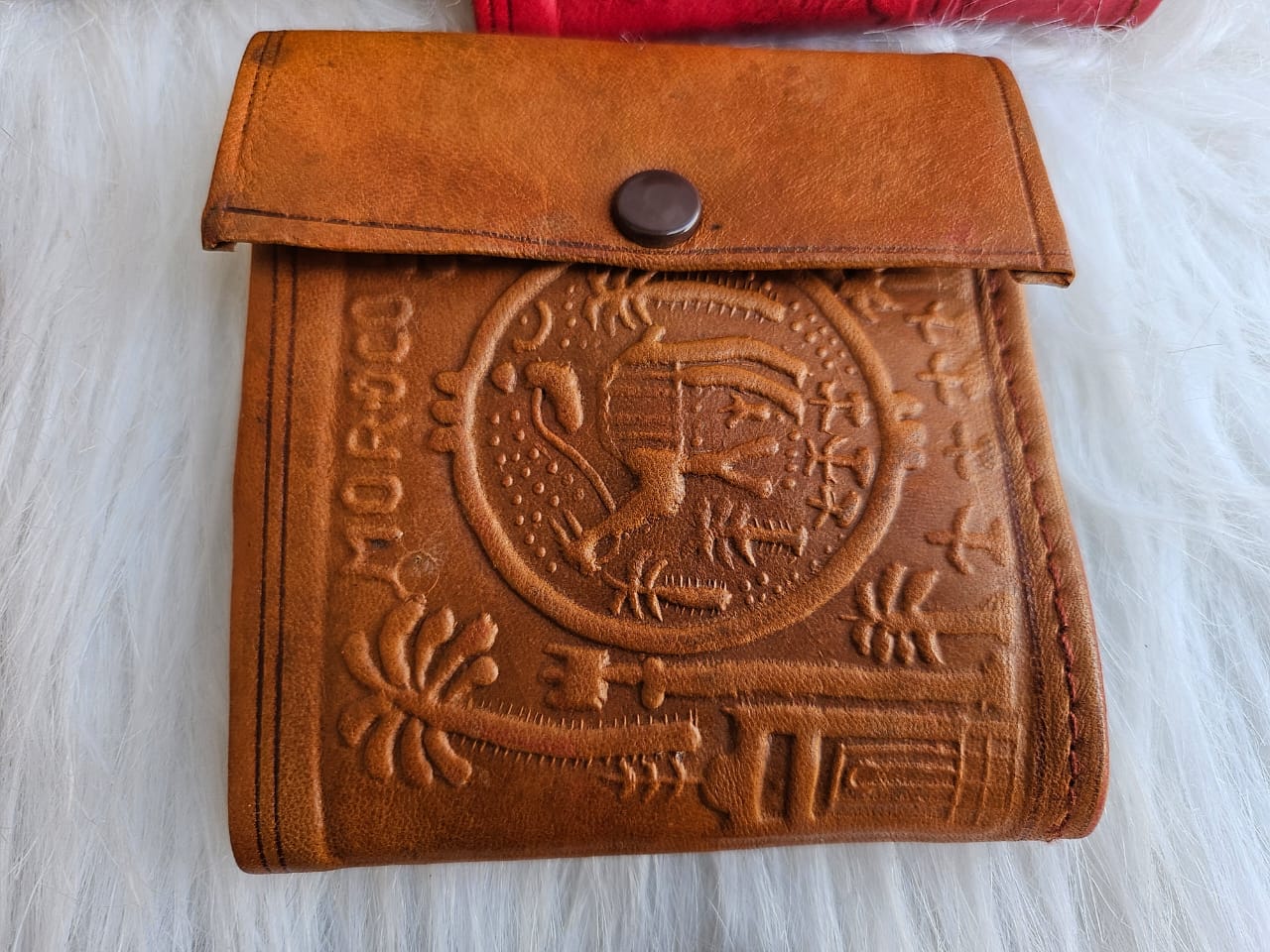Set of 6 Handmade Moroccan Leather Wallets – Slim Vintage Design