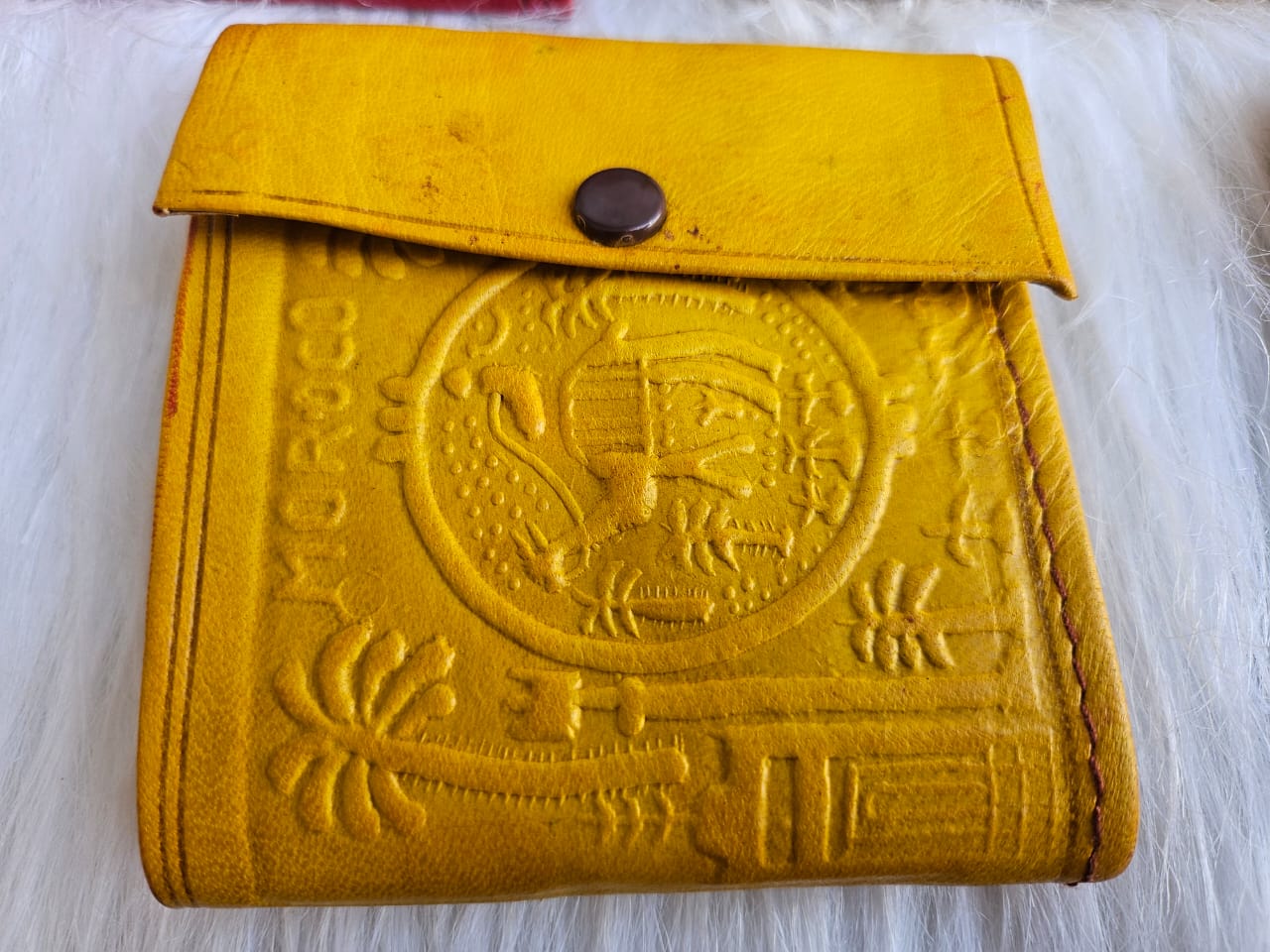 Set of 6 Handmade Moroccan Leather Wallets – Slim Vintage Design