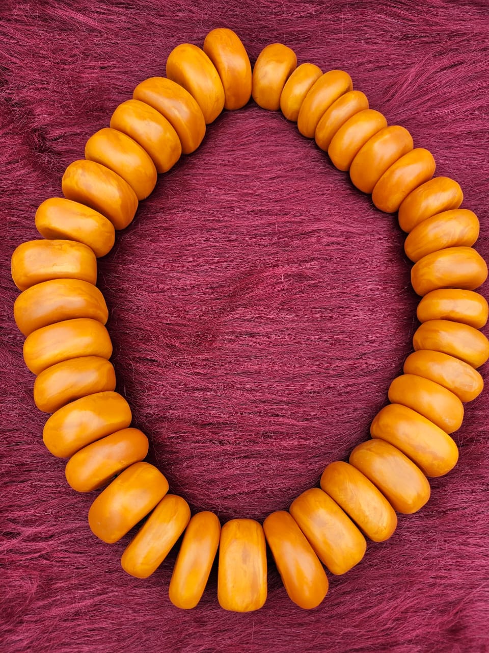 Handmade Moroccan Resin Bead Necklace – Berber Style Statement Jewelry for Women
