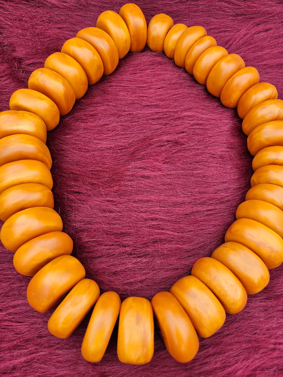 Handmade Moroccan Resin Bead Necklace – Berber Style Statement Jewelry for Women