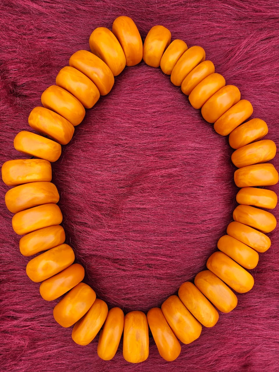Handmade Moroccan Resin Bead Necklace – Berber Style Statement Jewelry for Women