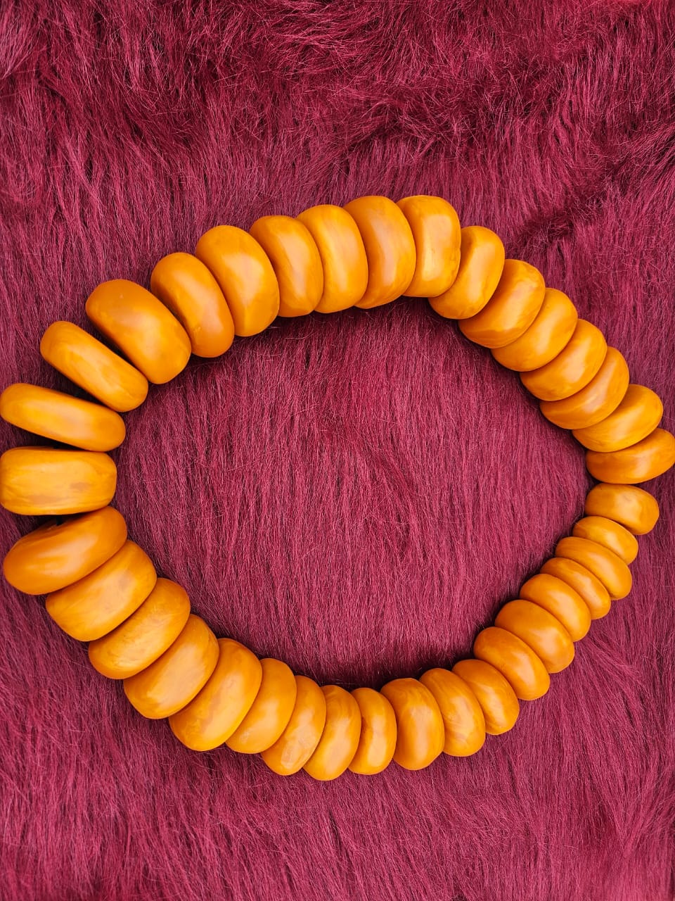 Handmade Moroccan Resin Bead Necklace – Berber Style Statement Jewelry for Women