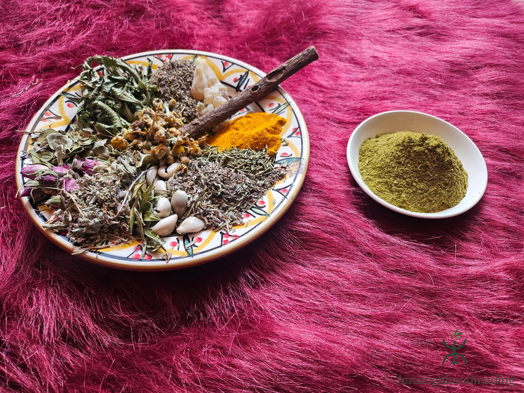 Tabrima Sahraouiya – Natural Moroccan Herbal Powder for Hammam Body Care