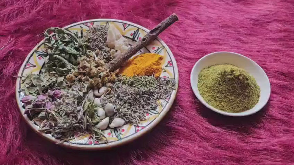 Tabrima Sahraouiya – Natural Moroccan Herbal Powder for Hammam Body Care