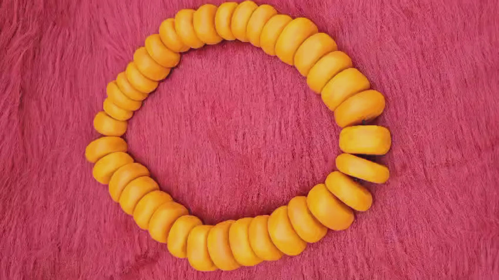 Handmade Moroccan Resin Bead Necklace – Berber Style Statement Jewelry for Women